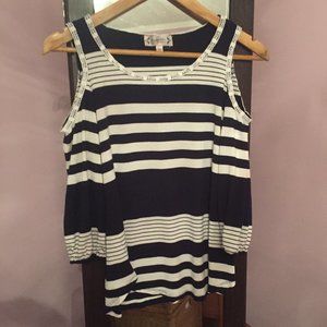 $5 ADD ON!  Nanette Lepore Cold-Shoulder Top